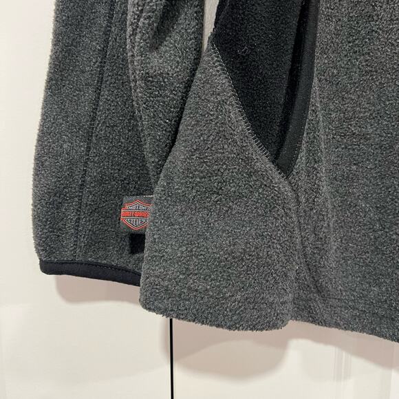 Harley Davidson Women's Fleece Quarter Zip in Grey El Paso, TX Size Large - Picture 2 of 10